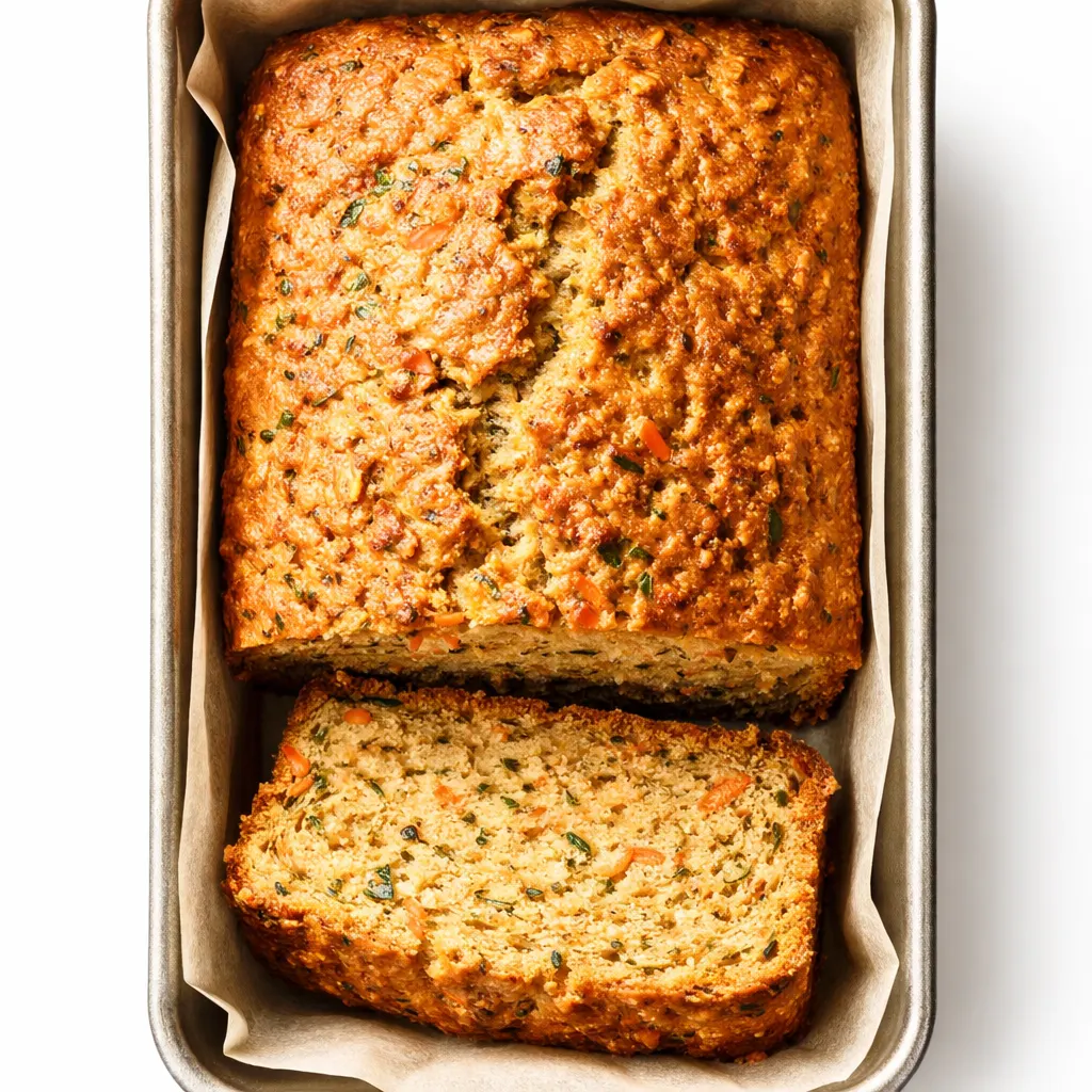 Grated carrots and zucchini being folded into a moist batter for farmhouse carrot zucchini bread, highlighting the fresh vegetables.