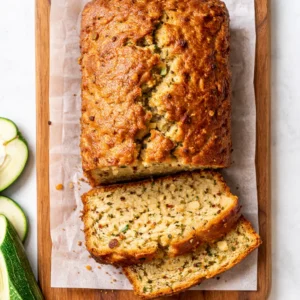 Hands mixing grated zucchini and diced apples into a thick batter in a bowl, ensuring a moist apple zucchini bread texture.