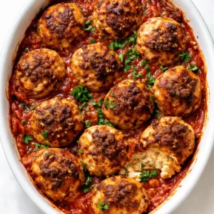 Mixing creamy ricotta into seasoned ground meat to create tender ricotta meatballs