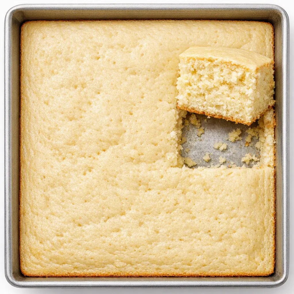 Whisking buttermilk into fluffy vanilla sheet cake batter, pale golden and silky smooth.